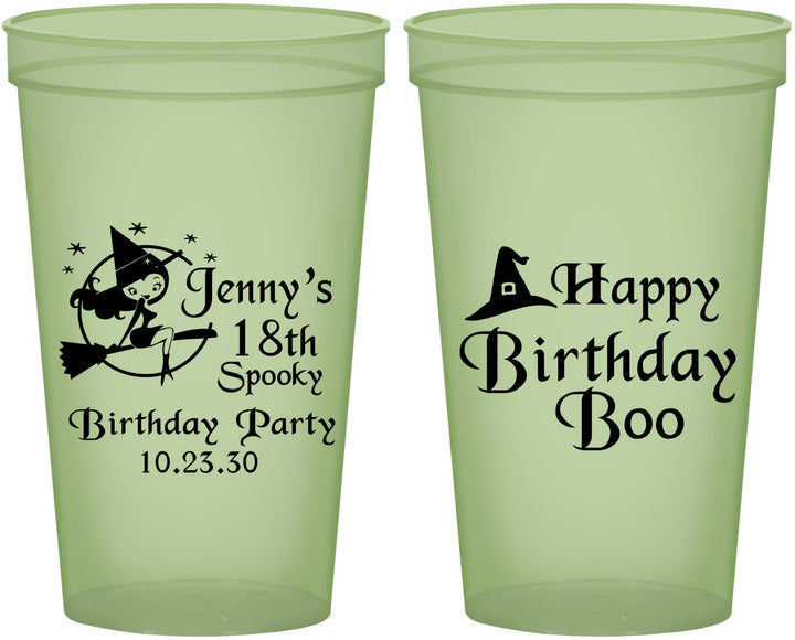 Custom Birthday 22 oz Glow In The Dark Cups - 18th Halloween | 20081