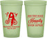 Custom Wedding 22 oz Glow In The Dark Cups - Happily Ever After Bicycle | 201