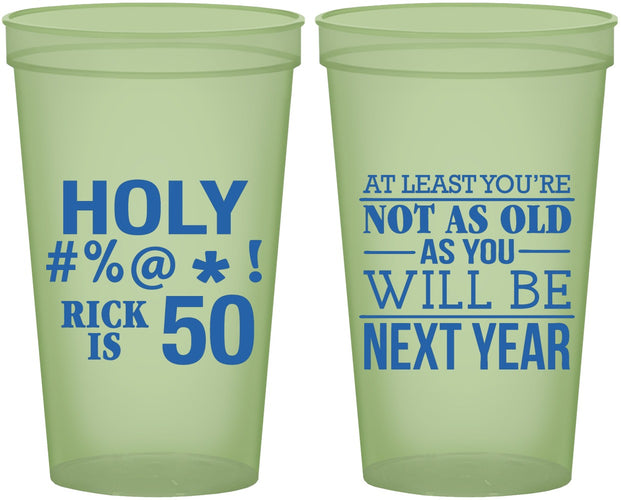 Custom Birthday 22 oz Glow In The Dark Cups - 50th | 20120