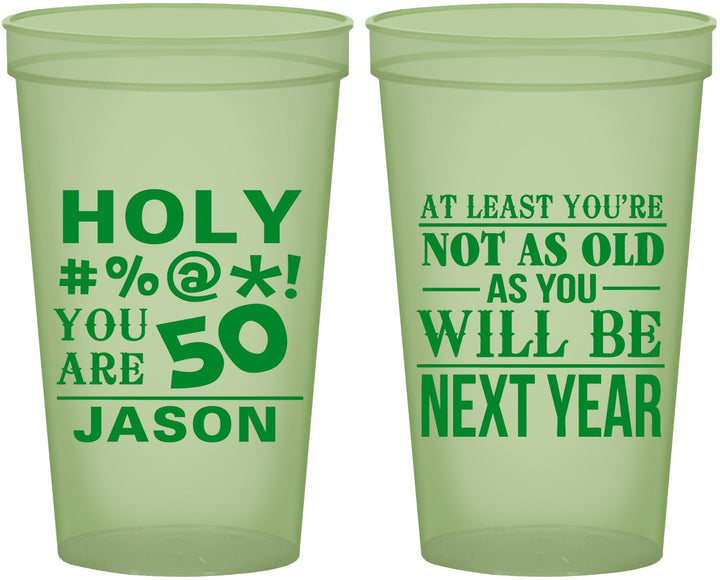 Custom Birthday 22 oz Glow In The Dark Cups - 50th | 20122