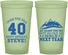Custom Birthday 22 oz Glow In The Dark Cups - 40th Over The Hill | 20123