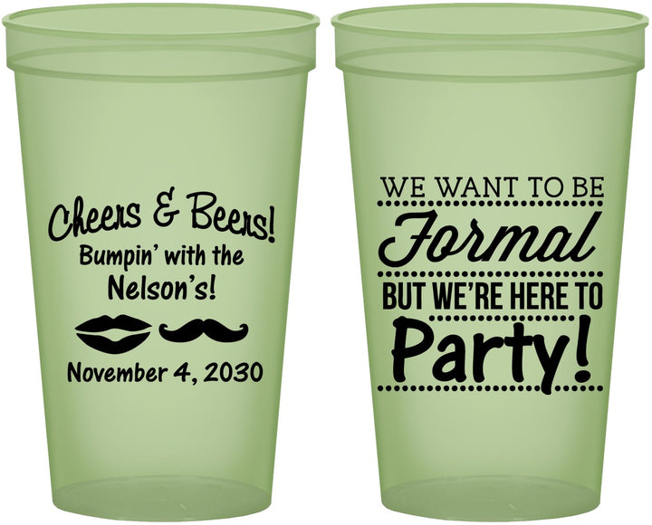 Custom Birthday 22 oz Glow In The Dark Cups - Cheers Beers Formal | 20133