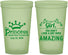 Custom Birthday 22 oz Glow In The Dark Cups - 40th Princess | 20152