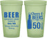 Custom Birthday 22 oz Glow In The Dark Cups - Cheers Beers To 50 Years | 20160