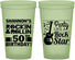 Custom Birthday 22 oz Glow In The Dark Cups - 50th Rock Star | 20173