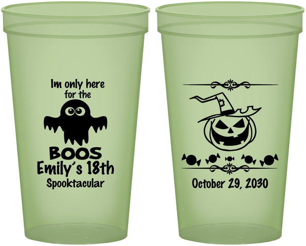 Custom Birthday 22 oz Glow In The Dark Cups - 18th Halloween | 20199