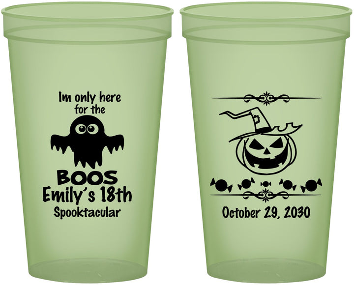 Custom Birthday 22 oz Glow In The Dark Cups - 18th Halloween | 20199