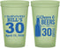 Custom Birthday 22 oz Glow In The Dark Cups - Cheers Beers To 30 Years | 20214