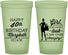 Custom Birthday 22 oz Glow In The Dark Cups - 40th | 20223