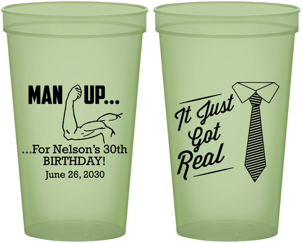 Custom Birthday 22 oz Glow In The Dark Cups - 30th | 20234