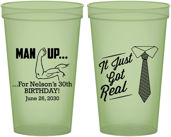Custom Birthday 22 oz Glow In The Dark Cups - 30th | 20234