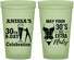 Custom Birthday 22 oz Glow In The Dark Cups - 30th Flirty At Thirty | 20236