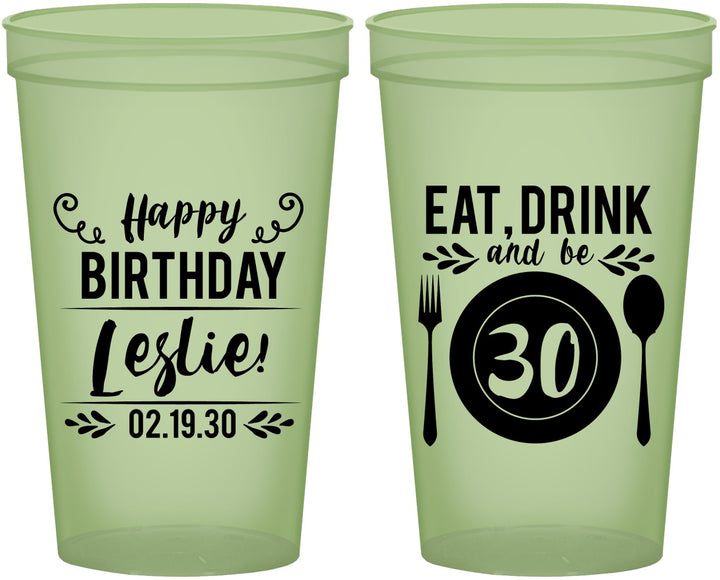 Custom Birthday 22 oz Glow In The Dark Cups - 30th | 20240