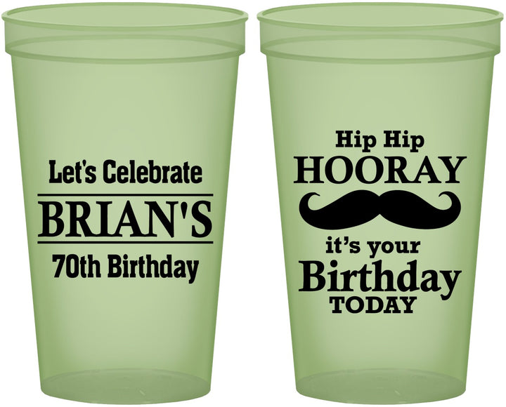 Custom Birthday 22 oz Glow In The Dark Cups - 70th | 20251