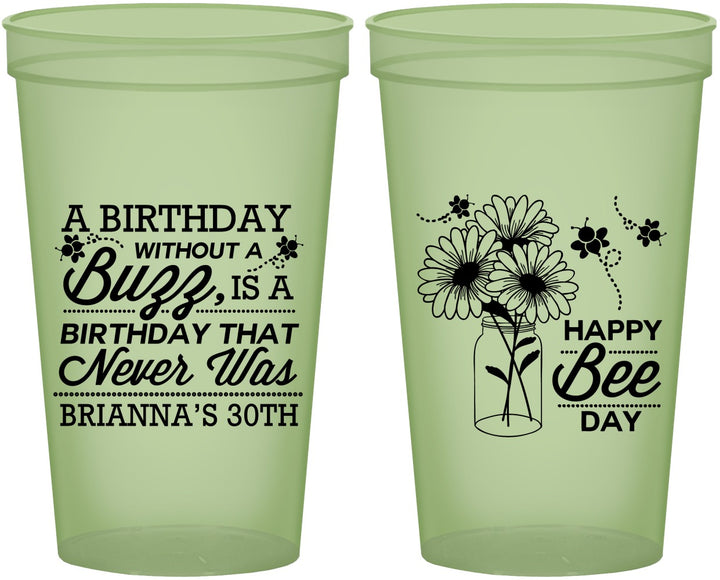 Custom Birthday 22 oz Glow In The Dark Cups - 30th | 20255