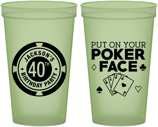 Custom Birthday 22 oz Glow In The Dark Cups - 40th Las Vegas | 20261