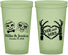 Custom Wedding 22 oz Glow In The Dark Cups - Mr And Mrs Halloween | 206