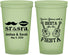 Custom Wedding 22 oz Glow In The Dark Cups - Siesta Fiesta Sr Sra | 208