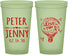 Custom Wedding 22 oz Glow In The Dark Cups - Love In Air Hot Air Balloon | 210