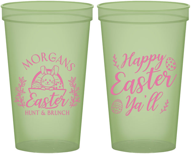 Custom Easter 22 oz Glow In The Dark Cups - Easter Bunny | 210010