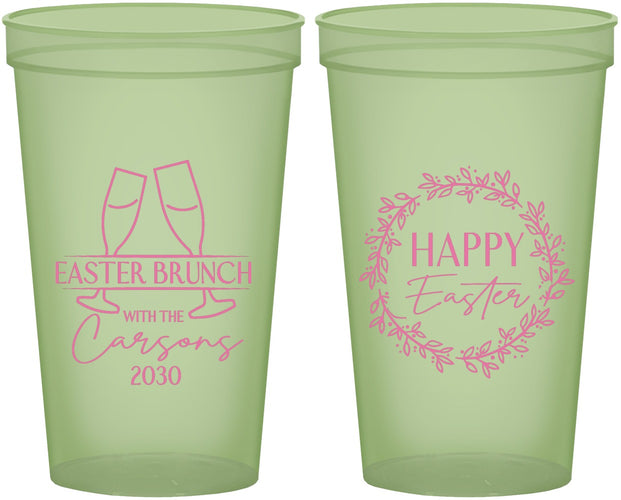 Custom Easter 22 oz Glow In The Dark Cups - Brunch | 210015
