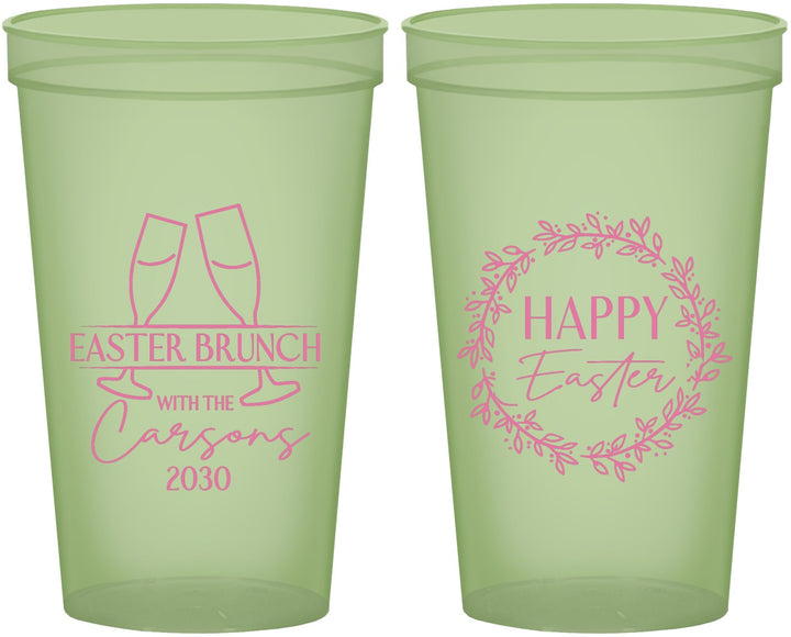 Custom Easter 22 oz Glow In The Dark Cups - Brunch | 210015