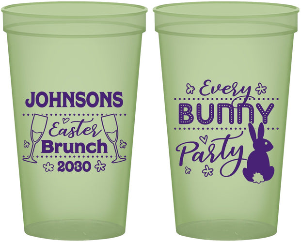 Custom Easter 22 oz Glow In The Dark Cups - Every Bunny Party | 210016