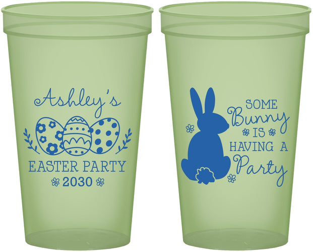Custom Easter 22 oz Glow In The Dark Cups - Bunny Eggs | 210017