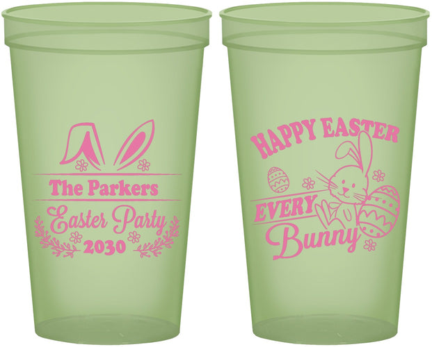 Custom Easter 22 oz Glow In The Dark Cups - Bunny Eggs | 210019