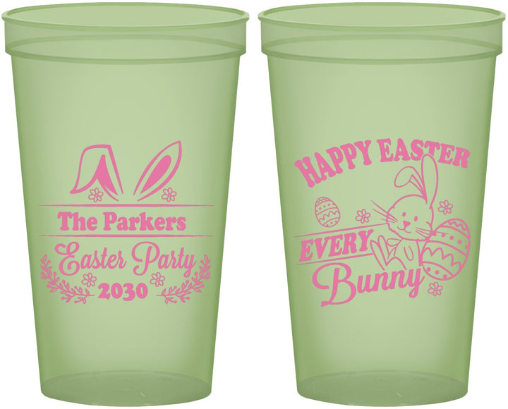 Custom Easter 22 oz Glow In The Dark Cups - Bunny Eggs | 210019