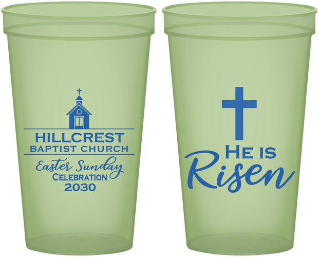Custom Easter 22 oz Glow In The Dark Cups - Easter Sunday | 210021