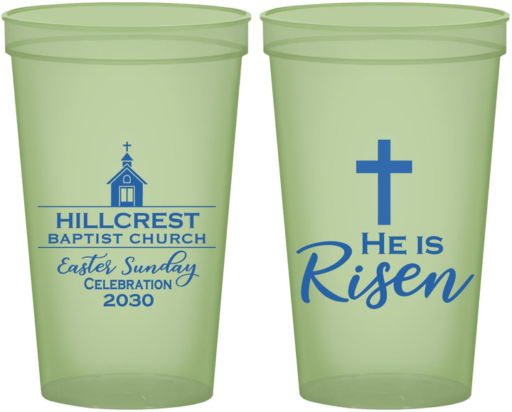 Custom Easter 22 oz Glow In The Dark Cups - Easter Sunday | 210021