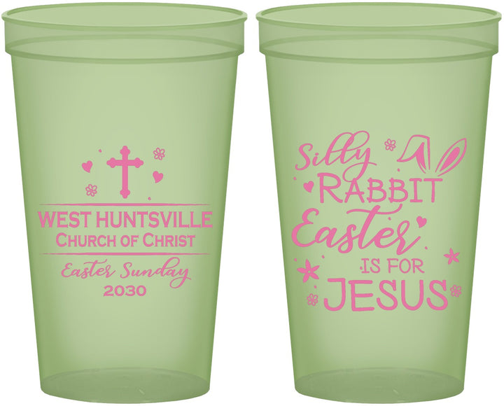 Custom Easter 22 oz Glow In The Dark Cups - Easter Is For Jesus | 210022