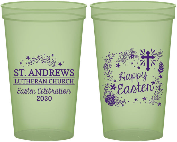 Custom Easter 22 oz Glow In The Dark Cups - Easter Sunday | 210028