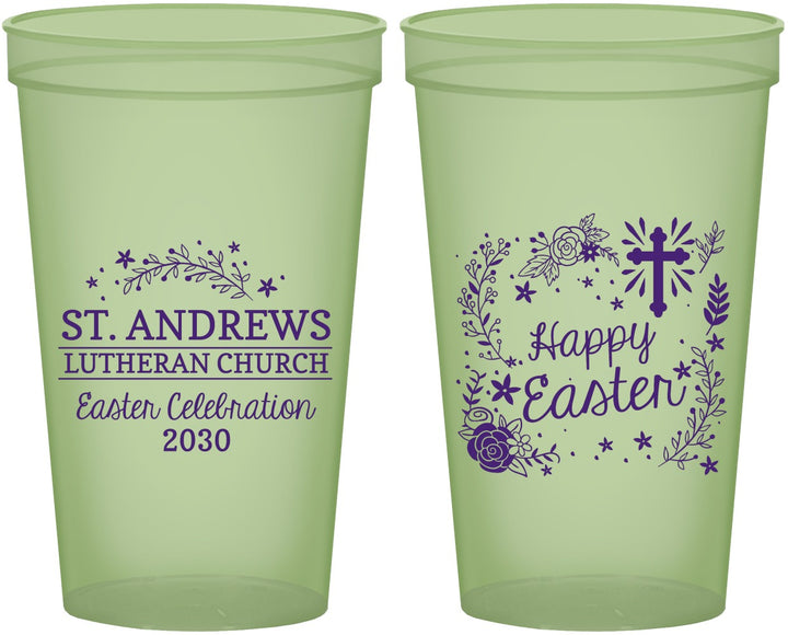 Custom Easter 22 oz Glow In The Dark Cups - Easter Sunday | 210028