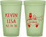 Custom Wedding 22 oz Glow In The Dark Cups - Just Married | 212