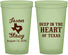 Custom Wedding 22 oz Glow In The Dark Cups - Deep In The Heart Of Texas | 214