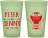Custom Wedding 22 oz Glow In The Dark Cups - Hot Air Balloon | 219