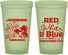 Custom 4th Of July 22 oz Glow In The Dark Cups - Beach Fireworks | 220022