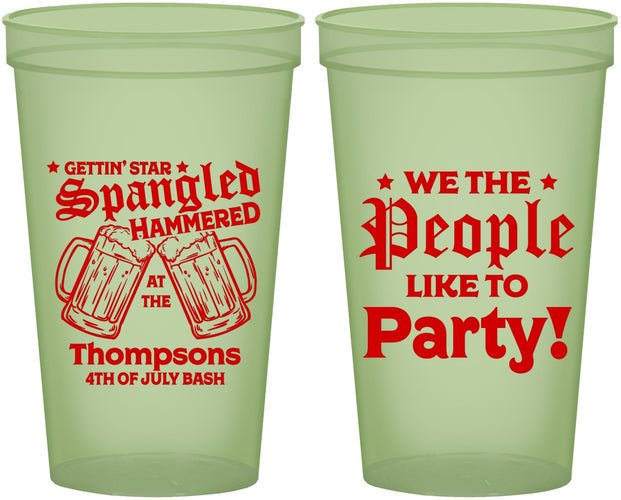 Custom 4th Of July 22 oz Glow In The Dark Cups - We The People | 220030
