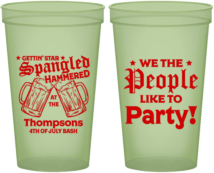 Custom 4th Of July 22 oz Glow In The Dark Cups - We The People | 220030