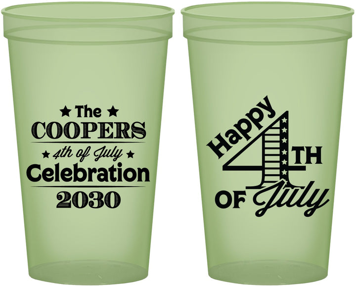 Custom 4th Of July 22 oz Glow In The Dark Cups - Independence Day | 220040