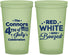 Custom 4th Of July 22 oz Glow In The Dark Cups - Red White Booze | 220045