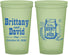 Custom Wedding 22 oz Glow In The Dark Cups - The Hunt Is Over Mason Jar | 223