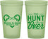 Custom Wedding 22 oz Glow In The Dark Cups - The Hunt Is Over Duck | 227