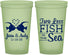 Custom Wedding 22 oz Glow In The Dark Cups - Two Less Fish In The Sea | 231