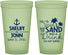 Custom Wedding 22 oz Glow In The Dark Cups - Sun Sand Drink In My Hand | 233