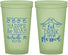 Custom Wedding 22 oz Glow In The Dark Cups - Eat Drink Be Married | 235