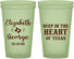 Custom Wedding 22 oz Glow In The Dark Cups - Deep In The Heart Of Texas | 237