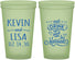 Custom Wedding 22 oz Glow In The Dark Cups - Eat Drink Be Married | 239